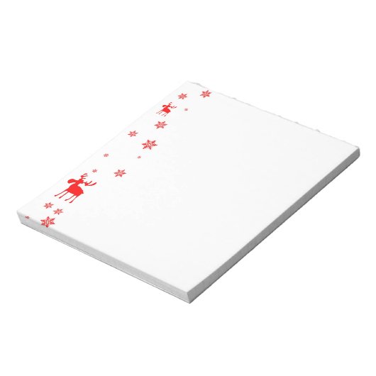 Bloc-note Flèches de neige simples et modernes (Tourné)