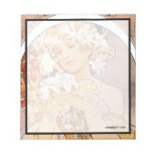 Bloc-note Fleur Alphonse Mucha (Devant)