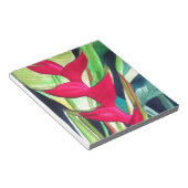Bloc-note Fleur aquarelle tropicale Heliconia Lobster Claw (Incliné)