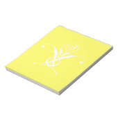 Bloc-note Fleur blanche Pastel Jaune Pâques (Tourné)