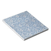 BLOC-NOTE FLEUR BLEUE ÉLÉGANTE (Incliné)