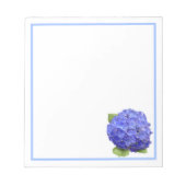 Bloc-note Fleur Blue Hydrangea (Devant)
