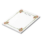 Bloc-note Fleur bordure Art nouveau (Tourné)