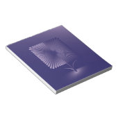 Bloc-note Fleur carré violette (Incliné)