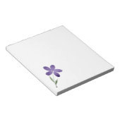 Bloc-note Fleur d'aquarelle violette (Incliné)