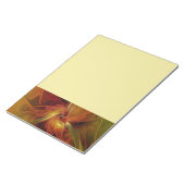 Bloc-note Fleur d'art fractal abstrait rouge orange marron v (Incliné)