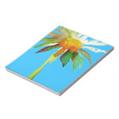 Bloc-note Fleur d'art moderne bleu marguerite (Tourné)