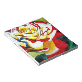 Bloc-note Fleur d'art original aquarelle Tea Rose (Incliné)