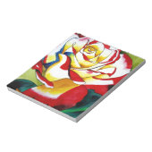 Bloc-note Fleur d'art original aquarelle Tea Rose (Tourné)