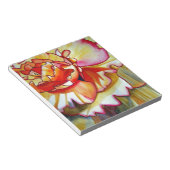 Bloc-note Fleur de bégonia jaune aquarelle art original (Incliné)