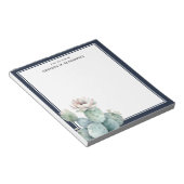 Bloc-note Fleur De Cactus Rose Aquarelle Du Bureau De (Incliné)