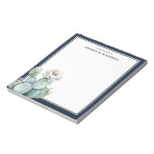 Bloc-note Fleur De Cactus Rose Aquarelle Du Bureau De (Tourné)