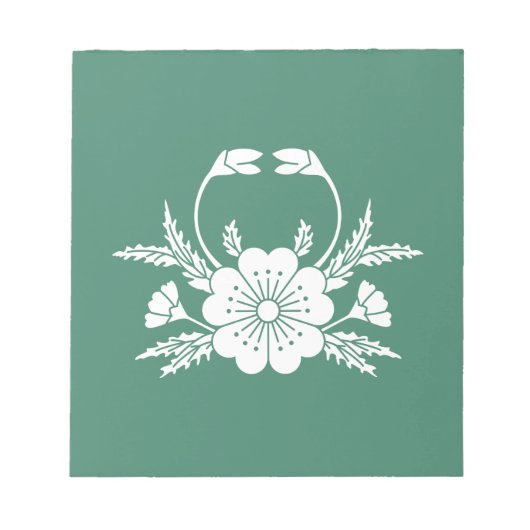 Bloc-note Fleur de cerisier en forme de crabe (EDO) (Devant)