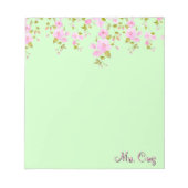 Bloc-note Fleur de cerisier joliment personnalisée (Devant)