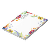 Bloc-note Fleur de confiance dans le Seigneur (Tourné)