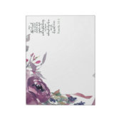 Bloc-note Fleur de confiance dans le Seigneur (Tourné)