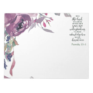 Bloc-note Fleur de confiance dans le Seigneur