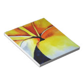 Bloc-note Fleur de frangipanier tropicale, art abstrait à l' (Incliné)
