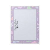 Bloc-note Fleur de libellule de papillon personnalisée éléga (Tourné)