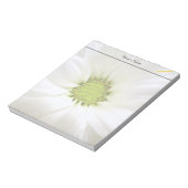 Bloc-note fleur de marguerite blanche pure (Tourné)