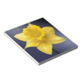 Bloc-note Fleur de Narcisse jaune peinture à l'aquarelle flo (Incliné)