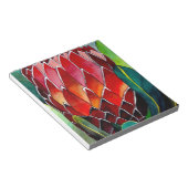 Bloc-note Fleur de Protéa rouge, aquarelle originale (Incliné)
