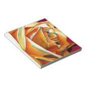 Bloc-note Fleur de Rose jaune aquarelle originale d'Art (Incliné)