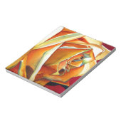 Bloc-note Fleur de Rose jaune aquarelle originale d'Art (Tourné)