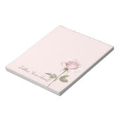 Bloc-note Fleur de rose rose chic (Tourné)