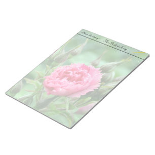 Bloc-note Fleur de rose rose, photographie florale.