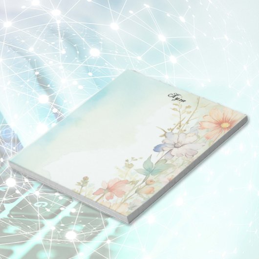 Bloc-note Fleur de rotation