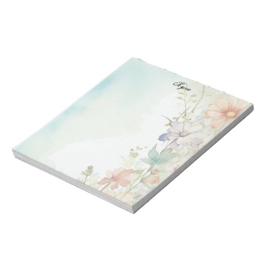 Bloc-note Fleur de rotation (Tourné)