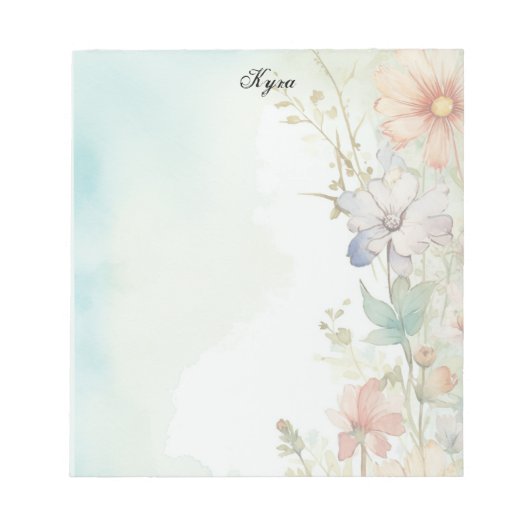 Bloc-note Fleur de rotation (Devant)