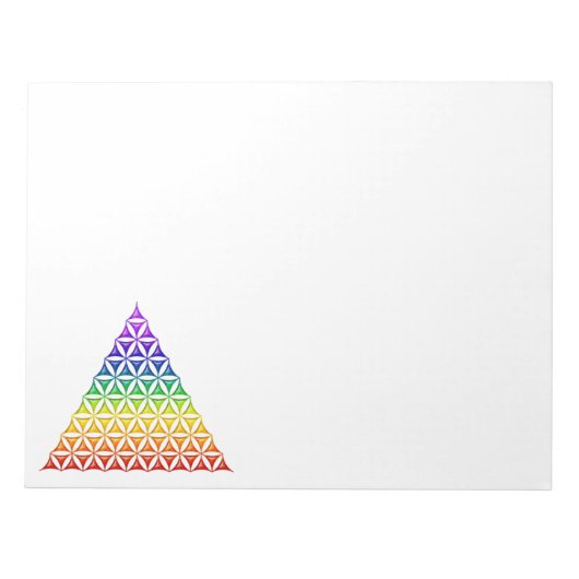 Bloc-note Fleur de vie / Blume des Lebens - chakra pyramidal (Devant)