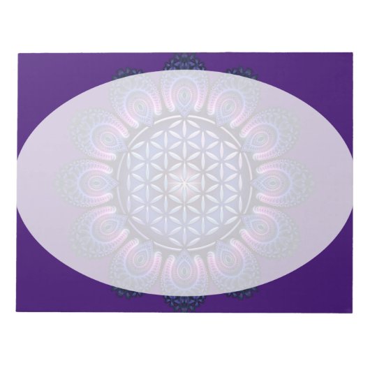 Bloc-note Fleur de vie / Blume des Lebens - Mandala II (Devant)