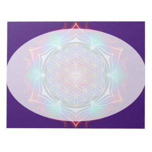 Bloc-note Fleur de vie / Blume des Lebens - Mandala IV