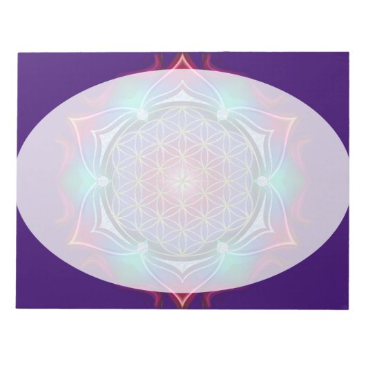 Bloc-note Fleur de vie / Blume des Lebens - Mandala IV (Devant)