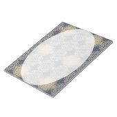 Bloc-note Fleur de vie - motif de timbre - sable bleu (Incliné)