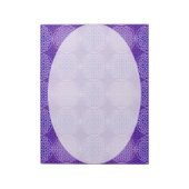 Bloc-note Fleur de vie - motif de timbre - violet (Tourné)