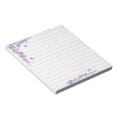 Bloc-note Fleur de vigne pourpre (Incliné)