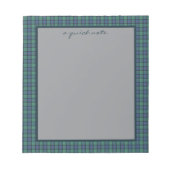Bloc-note Fleur d'Écosse Tartan Écossais Original (Devant)