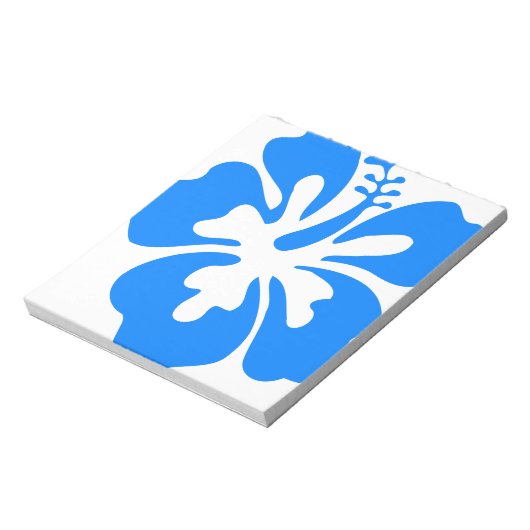 Bloc-note Fleur d'Hibiscus bleu (Tourné)