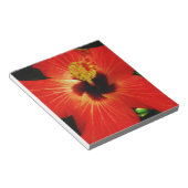 Bloc-note Fleur d'Hibiscus rouge-orange (Incliné)