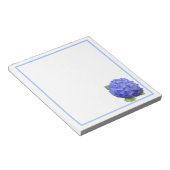 Bloc-note Fleur d'hortensia bleue (Incliné)