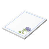 Bloc-note Fleur d'hortensia bleue (Tourné)