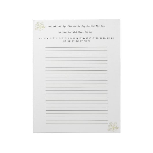 Bloc-note Fleur d'or (Tourné)