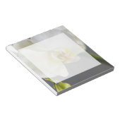 Bloc-note Fleur d'orchidée blanche (Incliné)