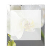 Bloc-note Fleur d'orchidée blanche (Devant)
