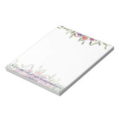 Bloc-note Fleur florale aquarelle fidèle   (Tourné)