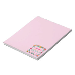 Bloc-note Fleur Frame Grandma Grand-mère Définition